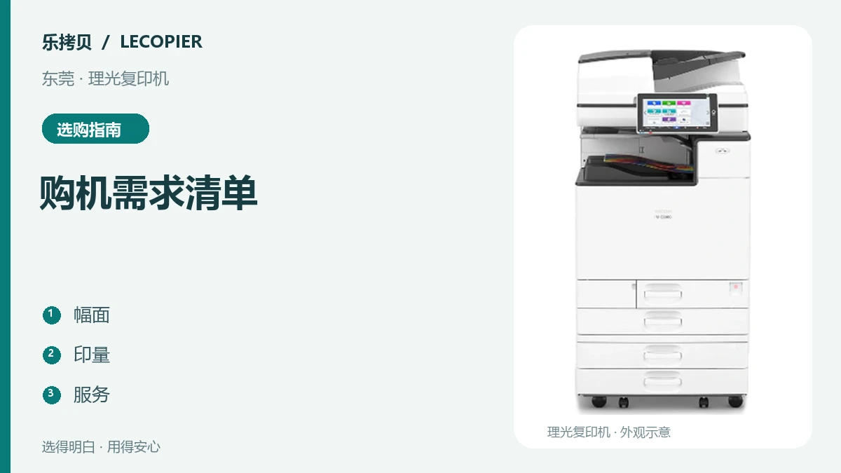 购机需求清单主题图,设备图片仅作外观示意。
